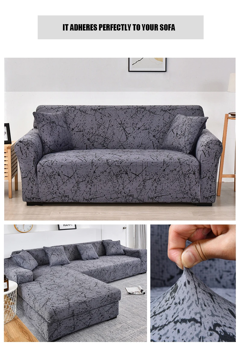 Coolazy Stretch Plaid Sofa Slipcover Elastic Sofa Covers for Living Room funda sofa Chair Couch Cover Home Decor 1/2/3/4-seater - immagine 57