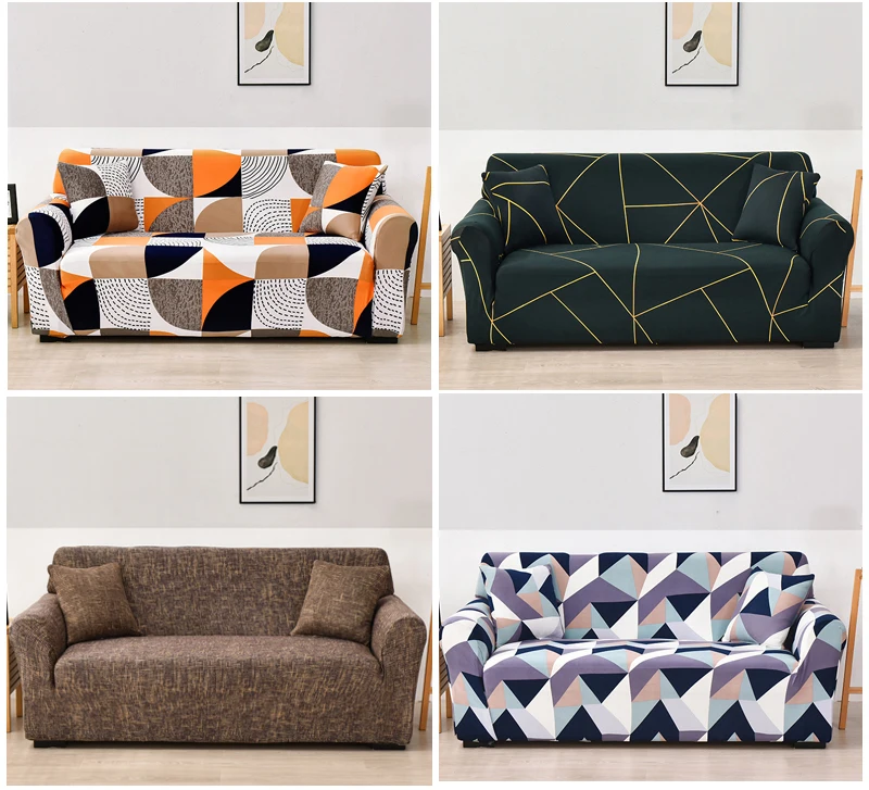 Coolazy Stretch Plaid Sofa Slipcover Elastic Sofa Covers for Living Room funda sofa Chair Couch Cover Home Decor 1/2/3/4-seater - immagine 72