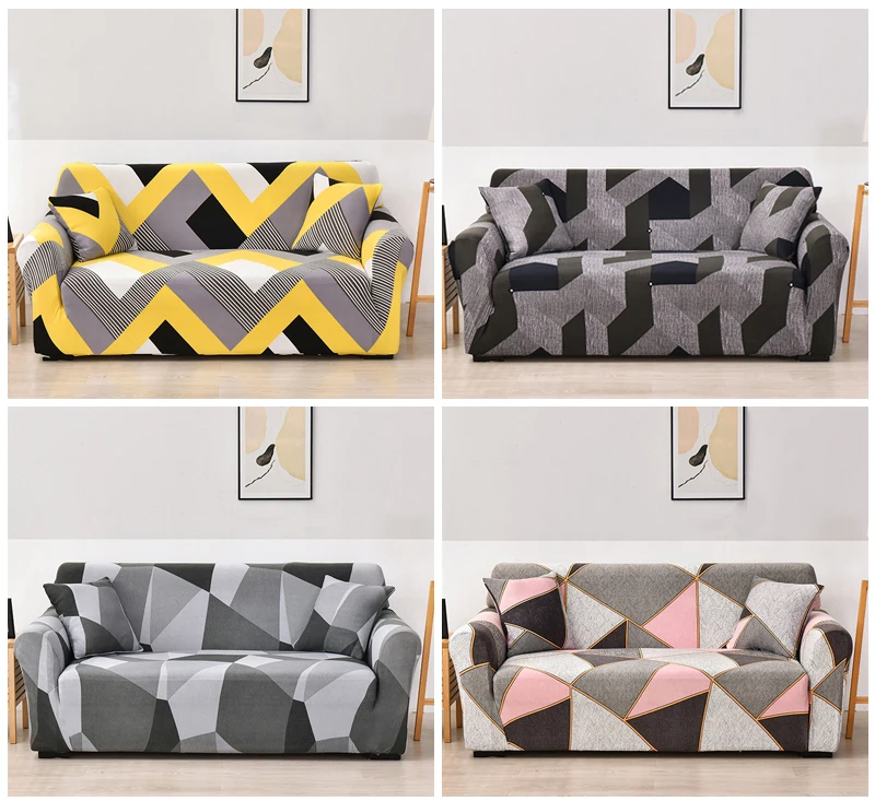 Coolazy Stretch Plaid Sofa Slipcover Elastic Sofa Covers for Living Room funda sofa Chair Couch Cover Home Decor 1/2/3/4-seater - immagine 71