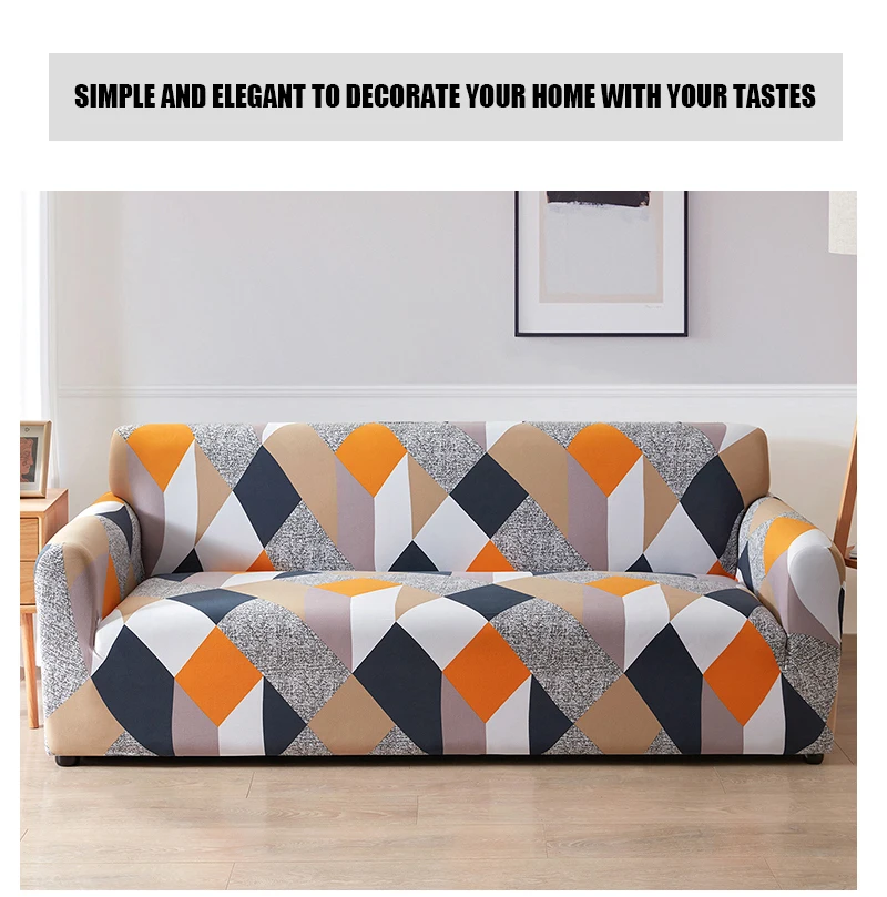Coolazy Stretch Plaid Sofa Slipcover Elastic Sofa Covers for Living Room funda sofa Chair Couch Cover Home Decor 1/2/3/4-seater - immagine 48