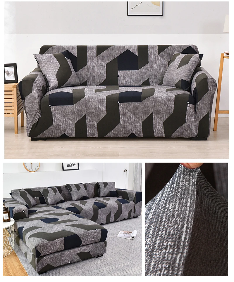 Coolazy Stretch Plaid Sofa Slipcover Elastic Sofa Covers for Living Room funda sofa Chair Couch Cover Home Decor 1/2/3/4-seater - immagine 69