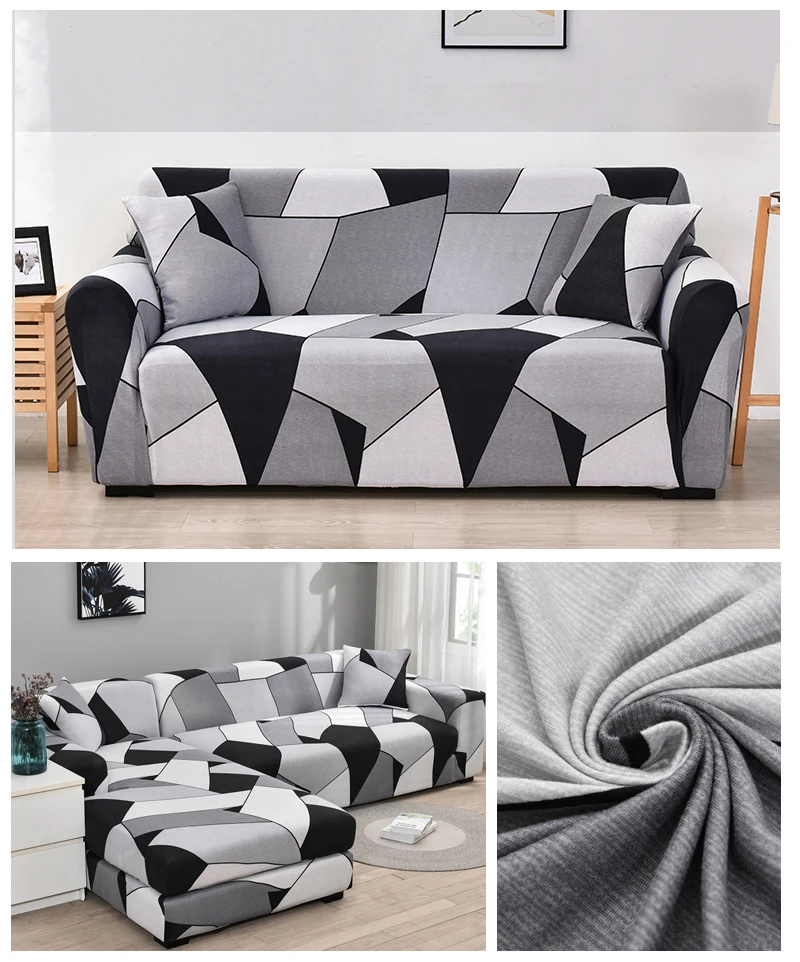 Coolazy Stretch Plaid Sofa Slipcover Elastic Sofa Covers for Living Room funda sofa Chair Couch Cover Home Decor 1/2/3/4-seater - immagine 66