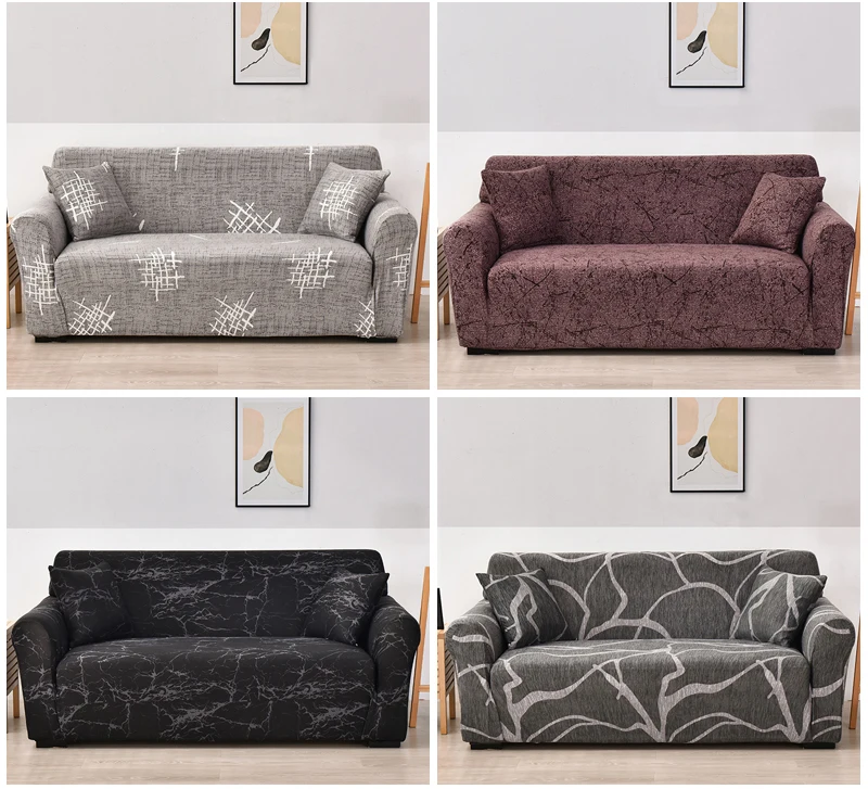 Coolazy Stretch Plaid Sofa Slipcover Elastic Sofa Covers for Living Room funda sofa Chair Couch Cover Home Decor 1/2/3/4-seater - immagine 73