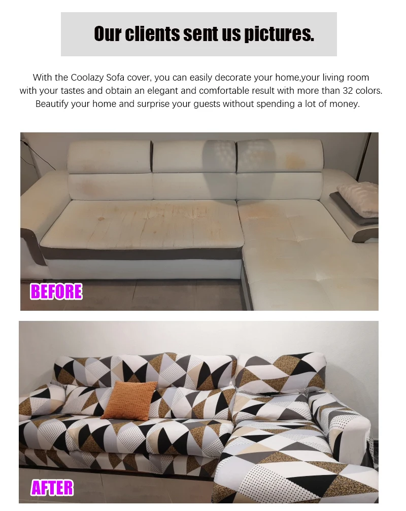 Coolazy Stretch Plaid Sofa Slipcover Elastic Sofa Covers for Living Room funda sofa Chair Couch Cover Home Decor 1/2/3/4-seater - immagine 50