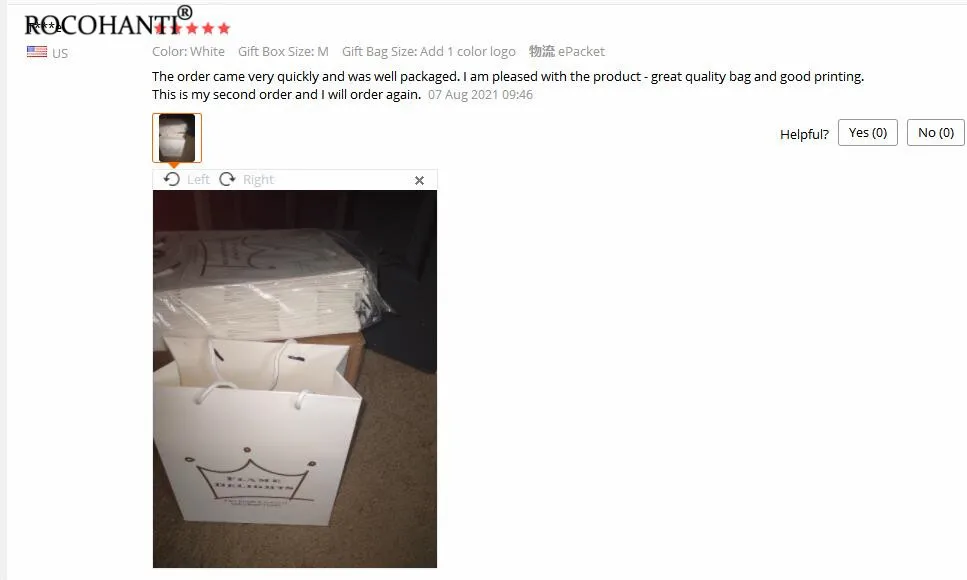 Custom Logo Printed Thick Cardboard White Paper Bags Shopping Gift Packaging Bag for Clothing Jewelry Small Large Bolsas Papel - immagine 11
