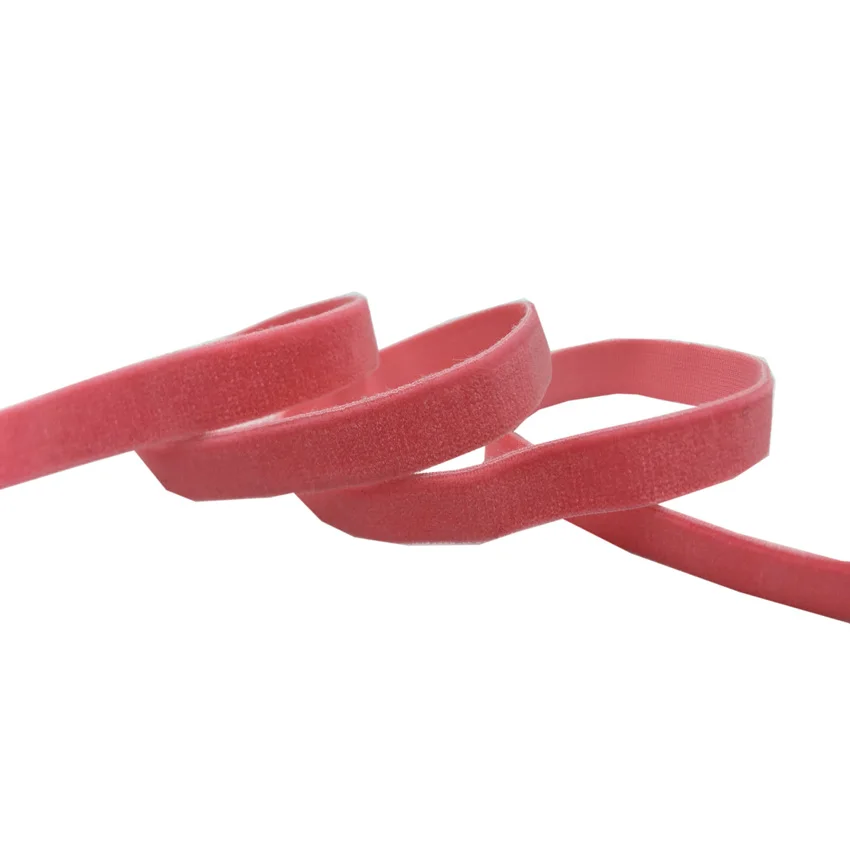 10 Yards 1cm Soft Velvet Elastic Ribbon For DIY Sewing Headband Clips Bow Wedding Christmas Decoration 23 Colors - immagine 23