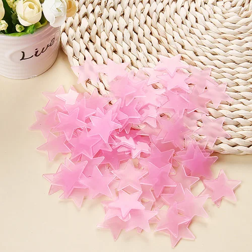100Pcs Luminous Wall Stickers Glow In The Dark Stars Stickers For Kids Baby Rooms Colorful Fluorescent Home Room Decor Decals - immagine 8