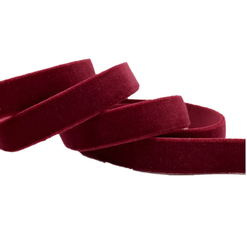10 Yards 1cm Soft Velvet Elastic Ribbon For DIY Sewing Headband Clips Bow Wedding Christmas Decoration 23 Colors - immagine 18