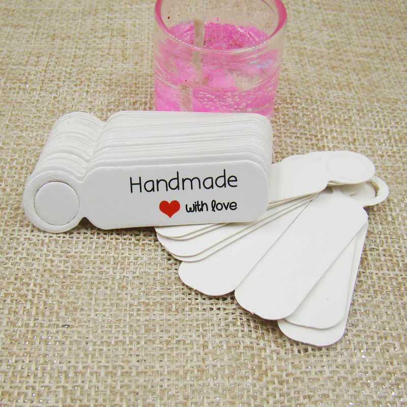 5*1.3cm cute shape kraft paper blank price label tag 100pcs +100pcs hemp string for production price tag description - immagine 6