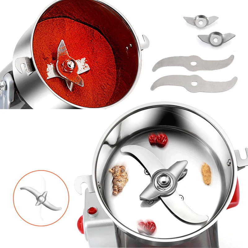 BioloMix 800g 700g Grains Spices Herbals Cereals Coffee Dry Food Grinder Mill Grinding Machine Gristmill Flour Powder crusher - immagine 3