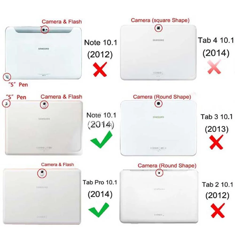 For Samsung Galaxy Note 10.1 2014 Edition P600 P605 P601 Smart Cover Case /Tab Pro 10.1 T520 T521 T525 Tablet Cover Magnet Sleep - immagine 2