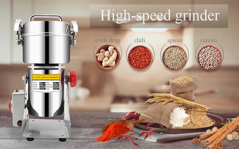 BioloMix 800g 700g Grains Spices Herbals Cereals Coffee Dry Food Grinder Mill Grinding Machine Gristmill Flour Powder crusher - immagine 16