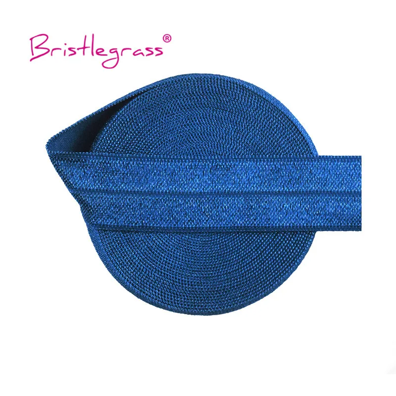 BRISTLEGRASS 50 100 Yard by Roll 3/4" 20mm Solid Shiny FOE Fold Over Elastics Spandex Satin Band Headband Dress Sewing Lace Trim - immagine 64