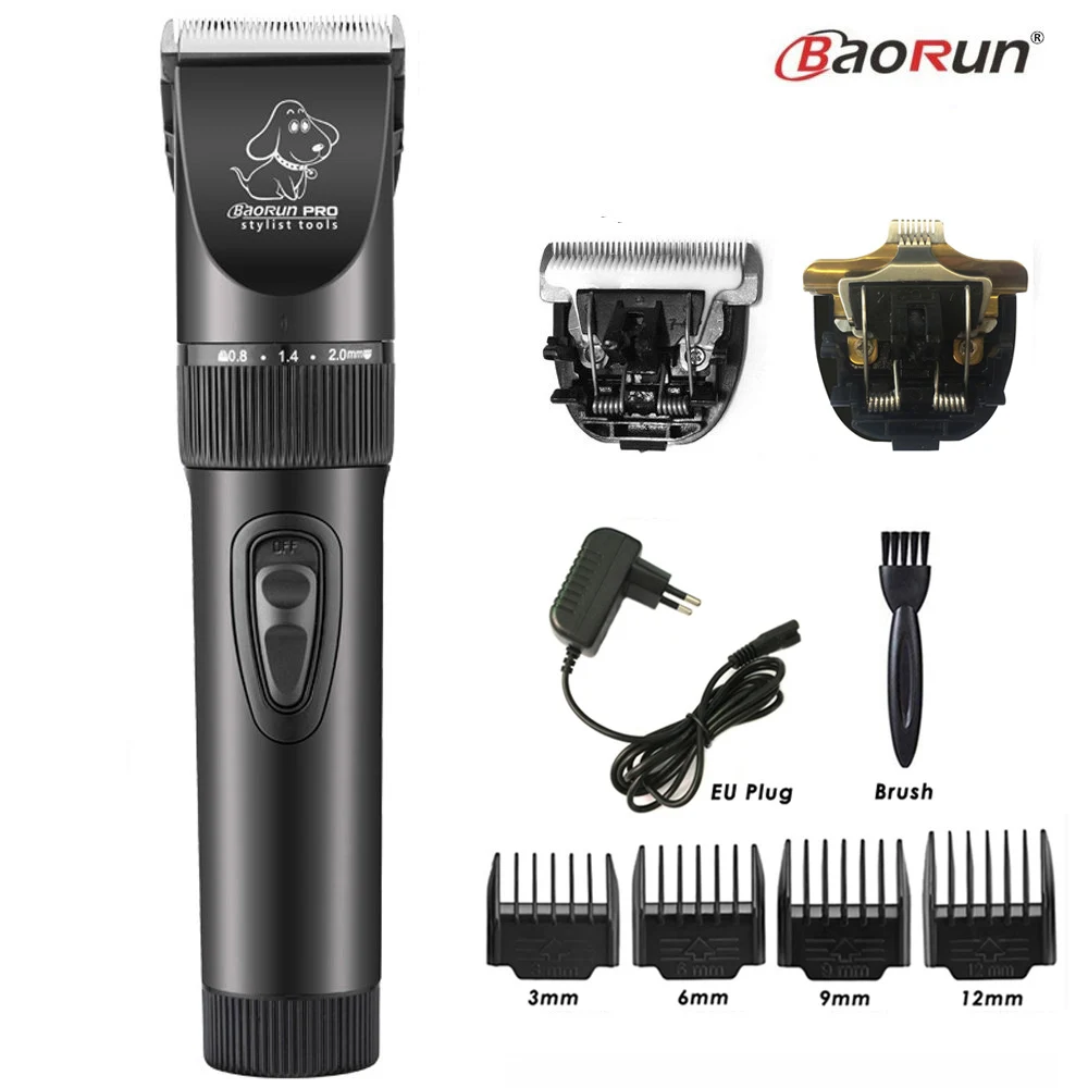 BaoRun P6 Professional Dog Hair Trimmer Rechargeable Pet Cat Grooming Clipper Shaver Low-noise Electric Cutters Haircut Machine - immagine 14