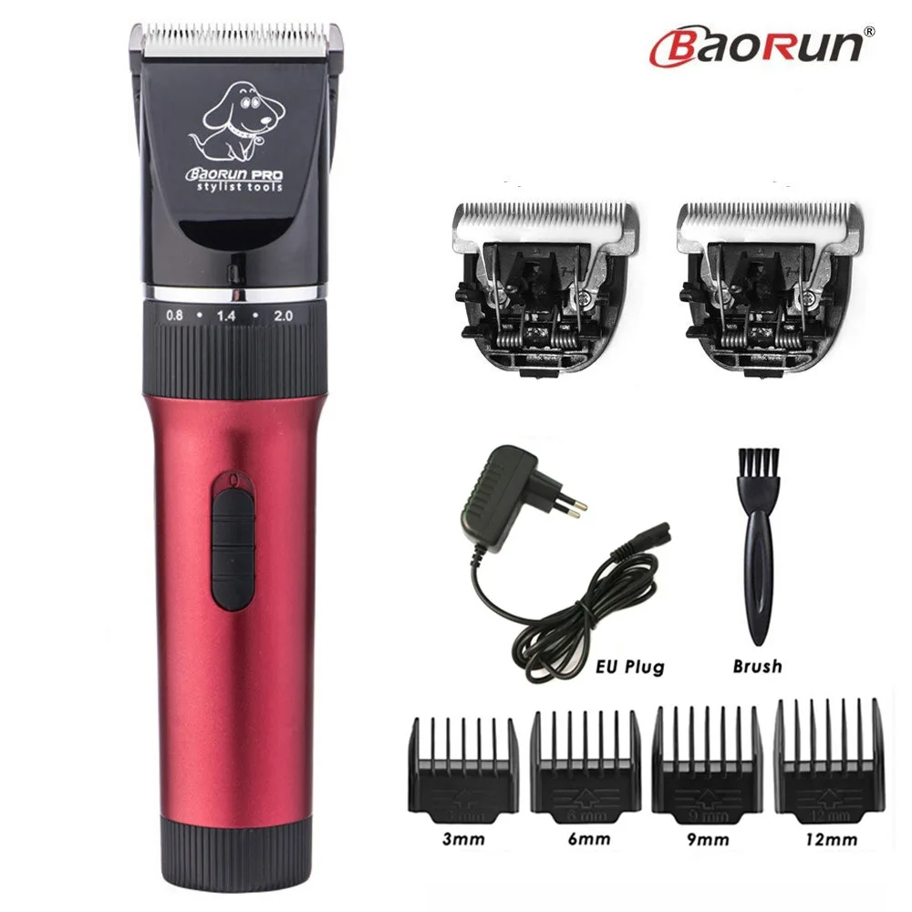 BaoRun P6 Professional Dog Hair Trimmer Rechargeable Pet Cat Grooming Clipper Shaver Low-noise Electric Cutters Haircut Machine - immagine 11