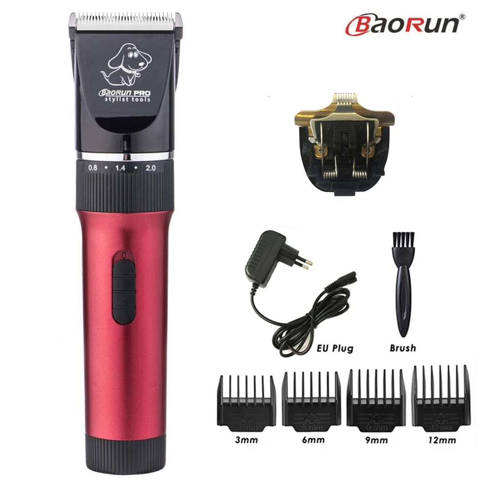 BaoRun P6 Professional Dog Hair Trimmer Rechargeable Pet Cat Grooming Clipper Shaver Low-noise Electric Cutters Haircut Machine - immagine 3