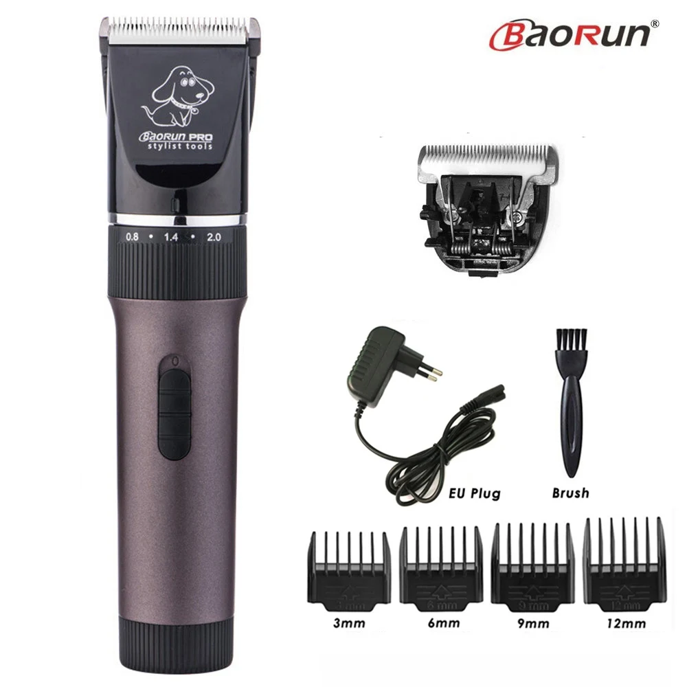 BaoRun P6 Professional Dog Hair Trimmer Rechargeable Pet Cat Grooming Clipper Shaver Low-noise Electric Cutters Haircut Machine - immagine 8