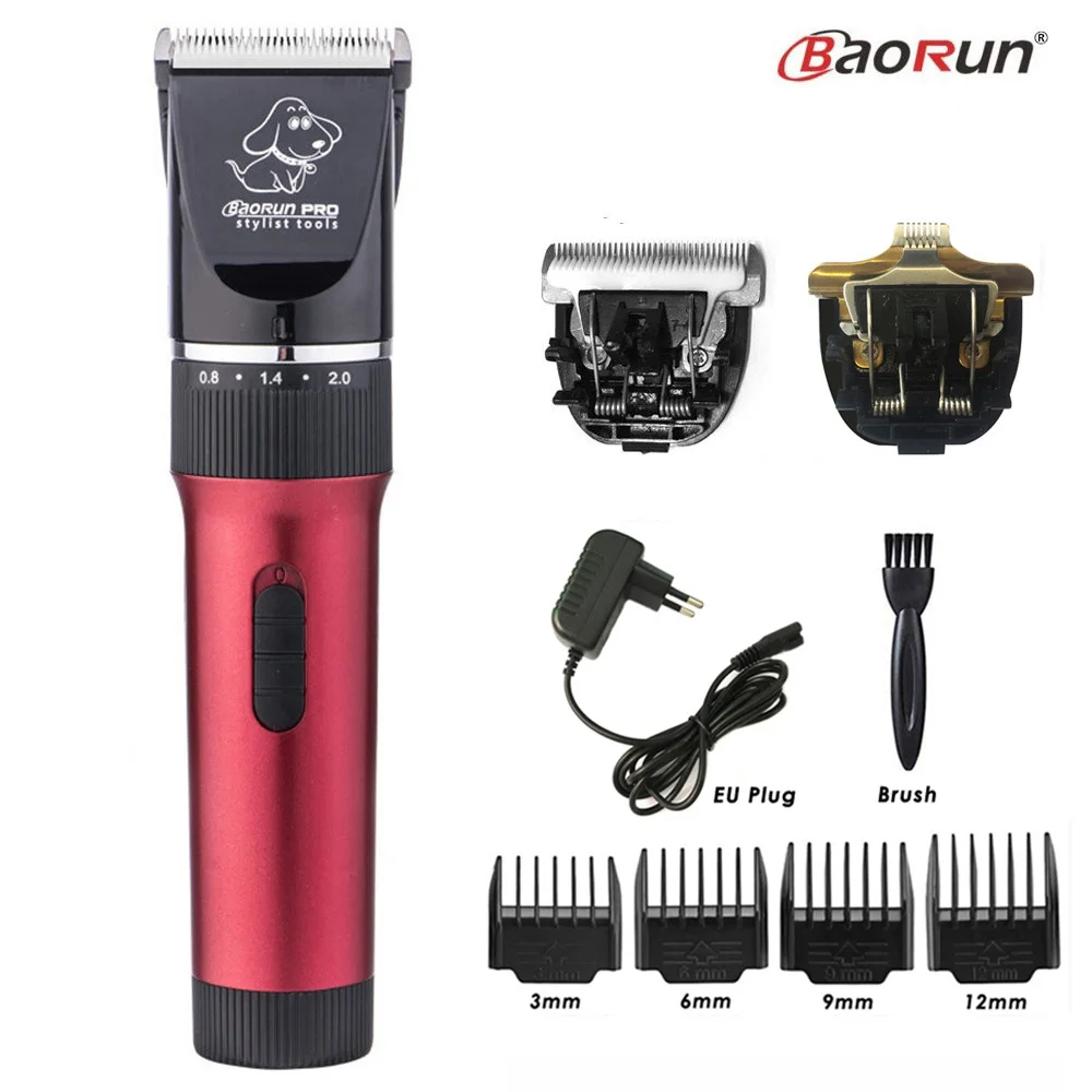 BaoRun P6 Professional Dog Hair Trimmer Rechargeable Pet Cat Grooming Clipper Shaver Low-noise Electric Cutters Haircut Machine - immagine 18