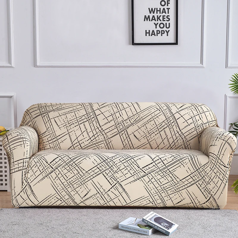 Coolazy Stretch Plaid Sofa Slipcover Elastic Sofa Covers for Living Room funda sofa Chair Couch Cover Home Decor 1/2/3/4-seater - immagine 15