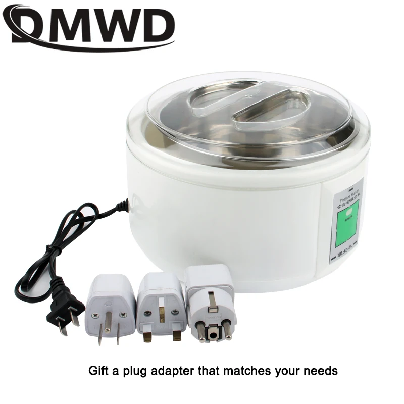 1.5L Electric Yogurt Maker Fermenter Automatic Multifunction Stainless Steel Liner Natto Rice Wine Pickle Machine 7 Yoghurt Cups - immagine 6