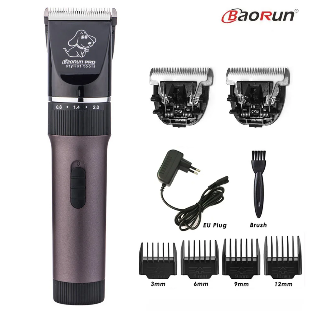 BaoRun P6 Professional Dog Hair Trimmer Rechargeable Pet Cat Grooming Clipper Shaver Low-noise Electric Cutters Haircut Machine - immagine 10