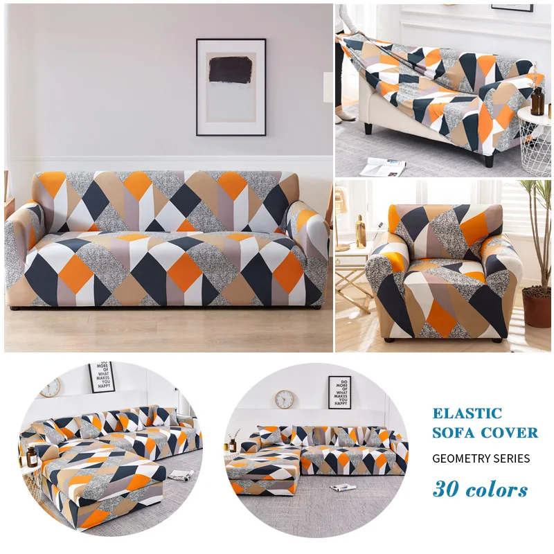 Coolazy Stretch Plaid Sofa Slipcover Elastic Sofa Covers for Living Room funda sofa Chair Couch Cover Home Decor 1/2/3/4-seater - immagine 5