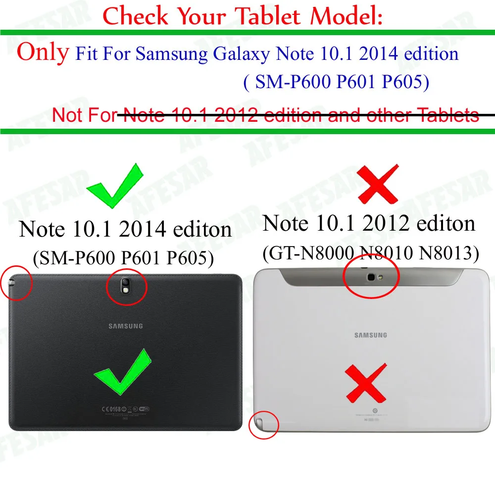For Samsung Galaxy Note 10.1 2014 Edition P600 P605 P601 Smart Cover Case /Tab Pro 10.1 T520 T521 T525 Tablet Cover Magnet Sleep - immagine 12