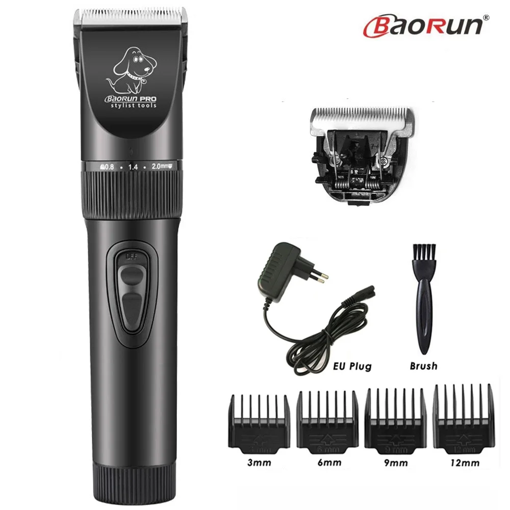 BaoRun P6 Professional Dog Hair Trimmer Rechargeable Pet Cat Grooming Clipper Shaver Low-noise Electric Cutters Haircut Machine - immagine 2