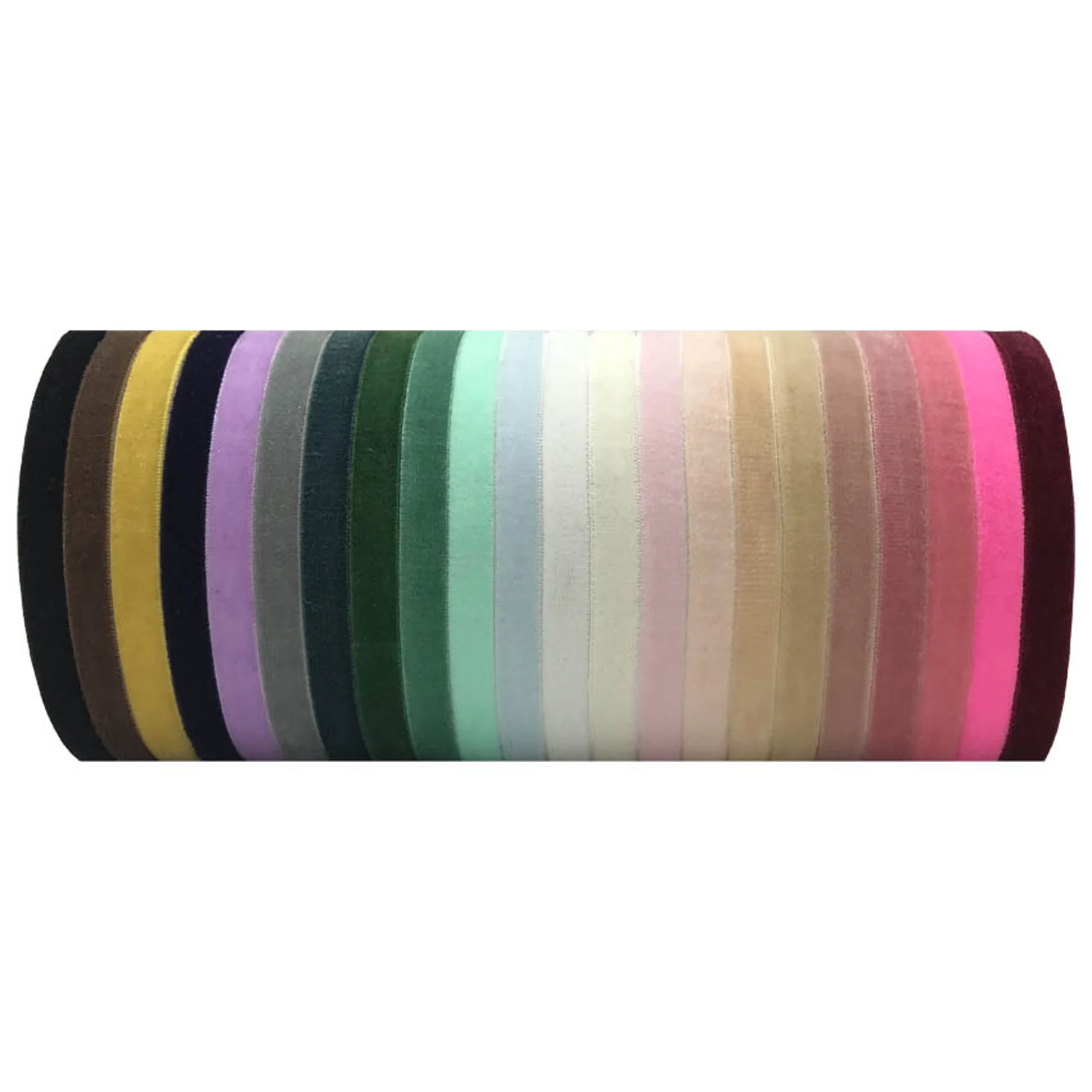 10 Yards 1cm Soft Velvet Elastic Ribbon For DIY Sewing Headband Clips Bow Wedding Christmas Decoration 23 Colors - immagine 31