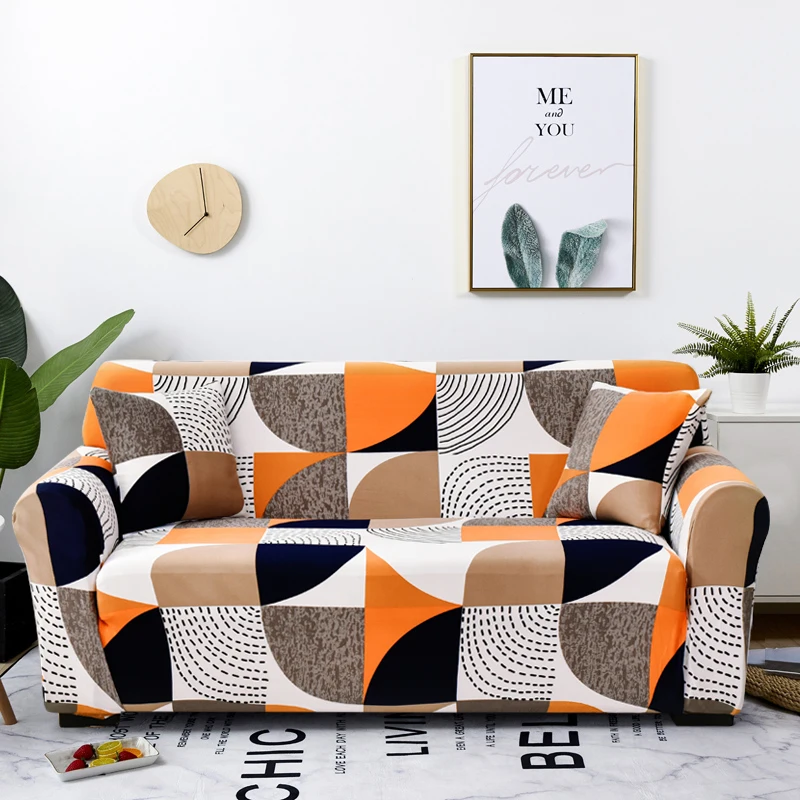 Coolazy Stretch Plaid Sofa Slipcover Elastic Sofa Covers for Living Room funda sofa Chair Couch Cover Home Decor 1/2/3/4-seater - immagine 35