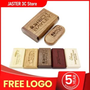 JASTER (1 PCS Free LOGO) Wooden/Bamboo USB  Flash Drive 2.0 Pendrive 4gb 8gb 16gb 32gb 64gb 128gb Memory Stick Photography Gifts