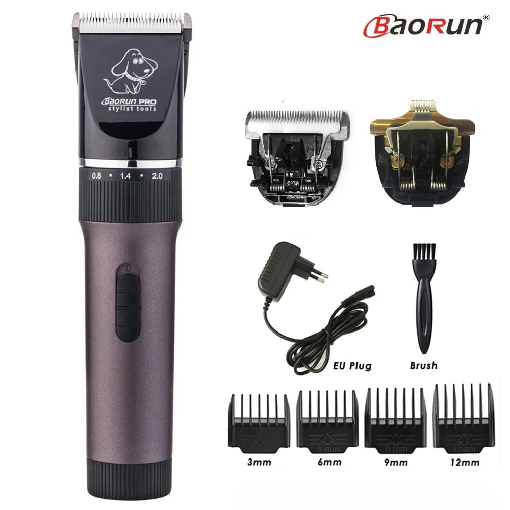 BaoRun P6 Professional Dog Hair Trimmer Rechargeable Pet Cat Grooming Clipper Shaver Low-noise Electric Cutters Haircut Machine - immagine 16