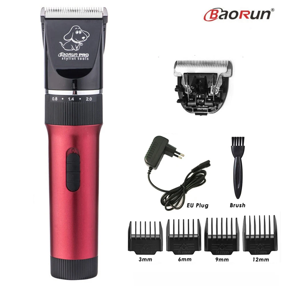 BaoRun P6 Professional Dog Hair Trimmer Rechargeable Pet Cat Grooming Clipper Shaver Low-noise Electric Cutters Haircut Machine - immagine 9