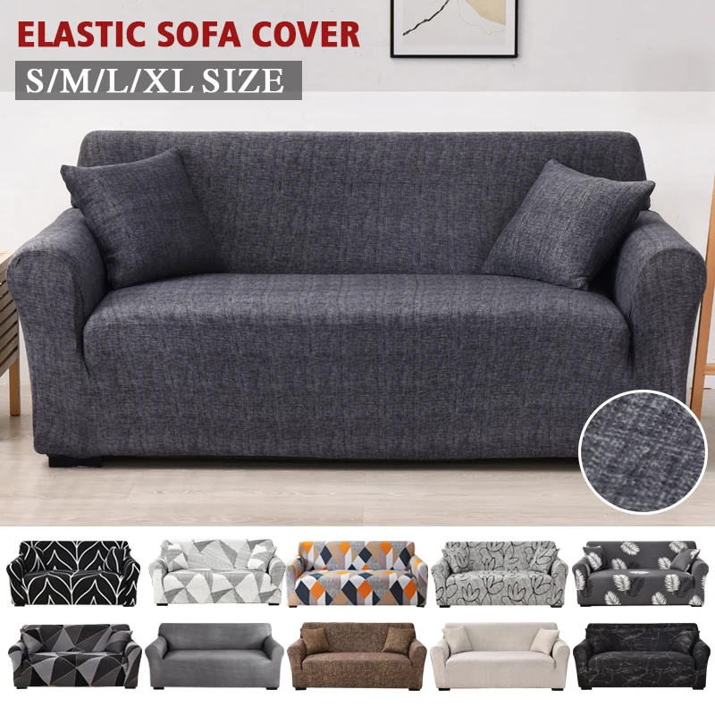 Coolazy Stretch Plaid Sofa Slipcover Elastic Sofa Covers for Living Room funda sofa Chair Couch Cover Home Decor 1/2/3/4-seater