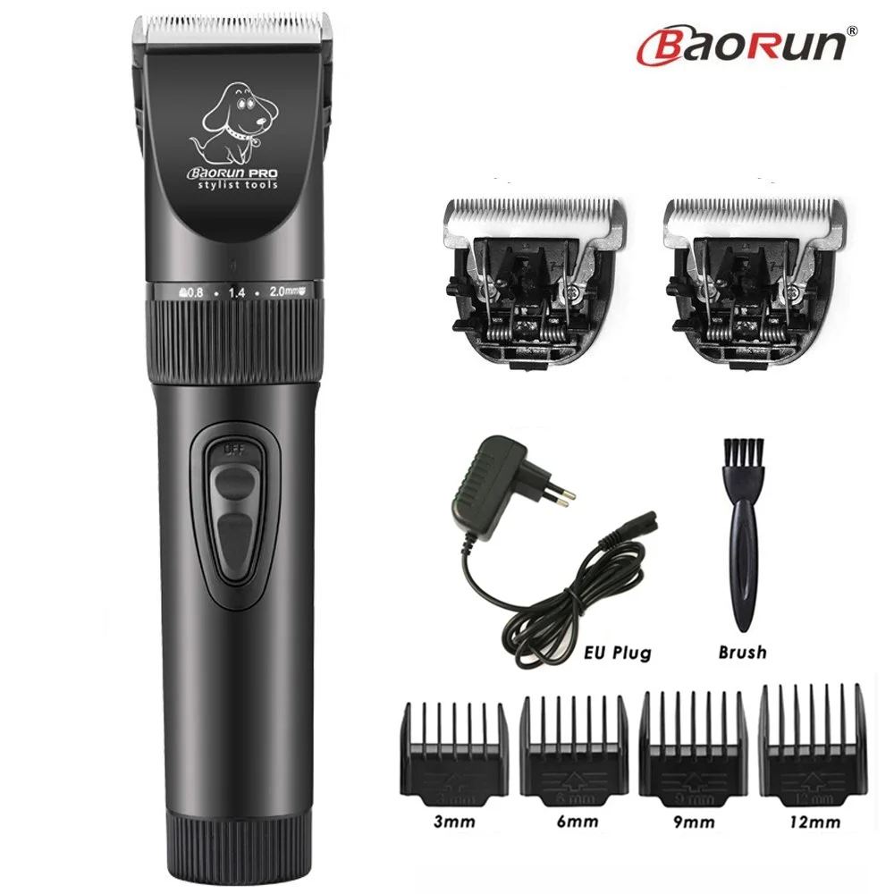 BaoRun P6 Professional Dog Hair Trimmer Rechargeable Pet Cat Grooming Clipper Shaver Low-noise Electric Cutters Haircut Machine - immagine 12