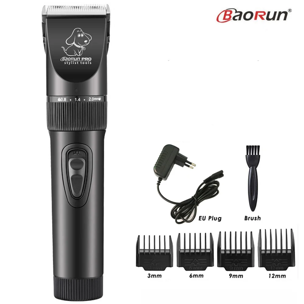 BaoRun P6 Professional Dog Hair Trimmer Rechargeable Pet Cat Grooming Clipper Shaver Low-noise Electric Cutters Haircut Machine - immagine 13