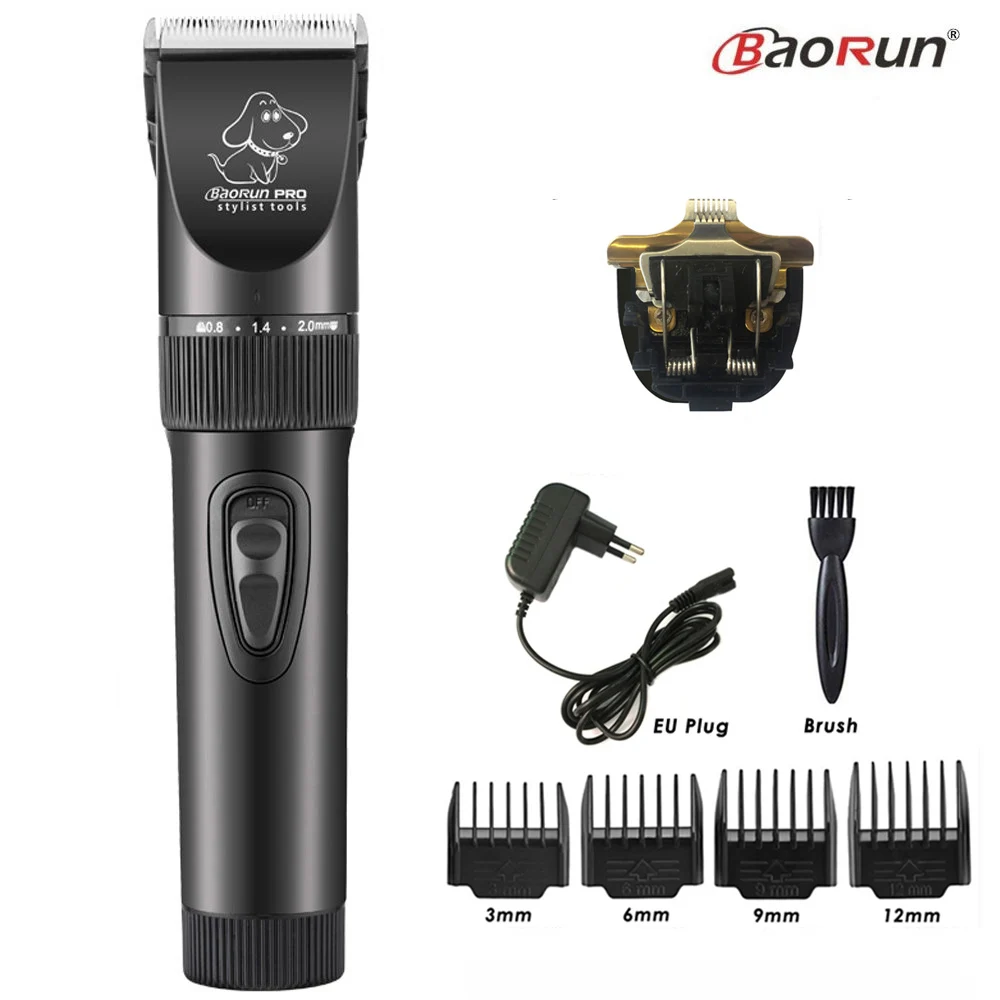 BaoRun P6 Professional Dog Hair Trimmer Rechargeable Pet Cat Grooming Clipper Shaver Low-noise Electric Cutters Haircut Machine - immagine 15