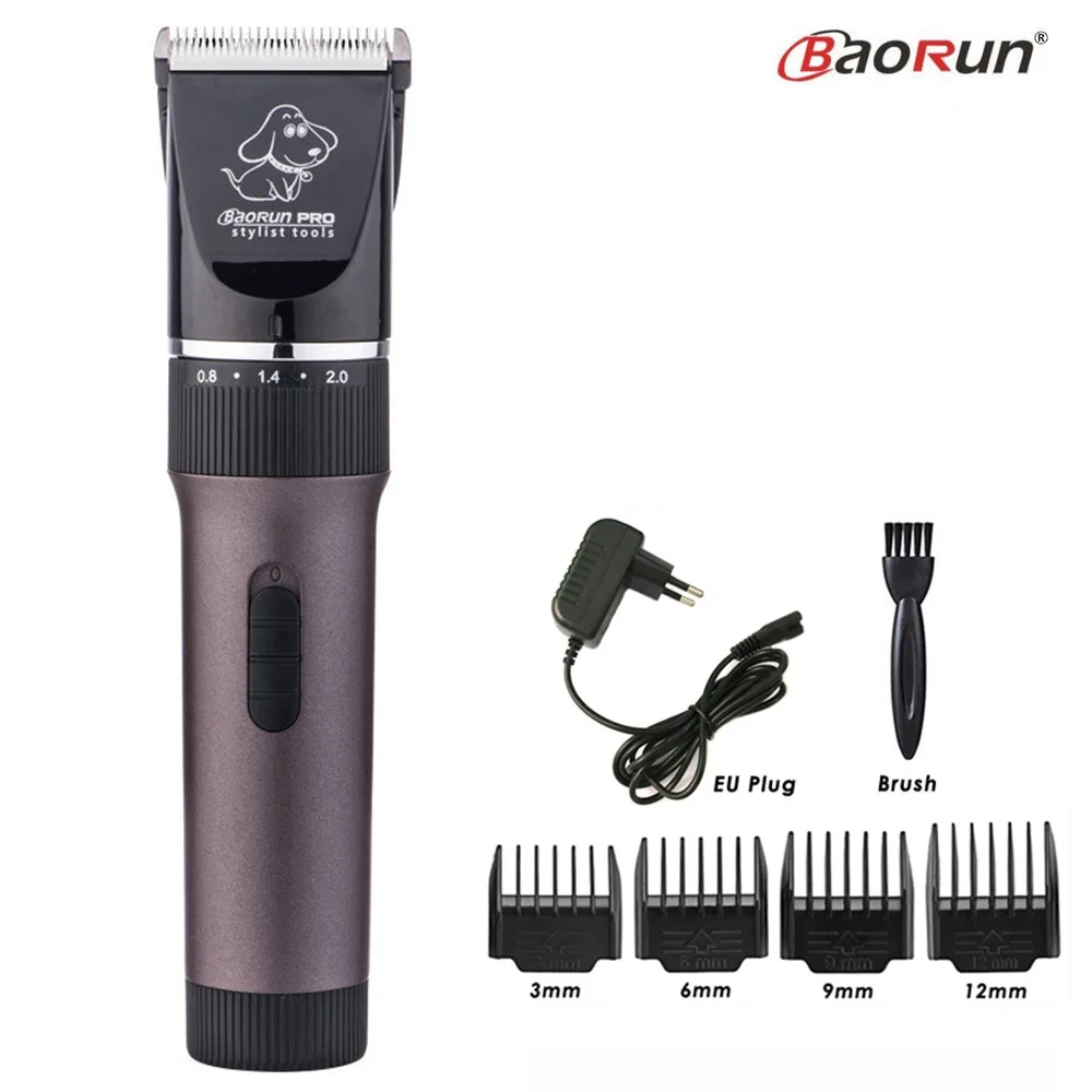 BaoRun P6 Professional Dog Hair Trimmer Rechargeable Pet Cat Grooming Clipper Shaver Low-noise Electric Cutters Haircut Machine - immagine 4