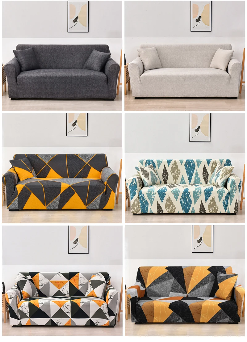 Coolazy Stretch Plaid Sofa Slipcover Elastic Sofa Covers for Living Room funda sofa Chair Couch Cover Home Decor 1/2/3/4-seater - immagine 74
